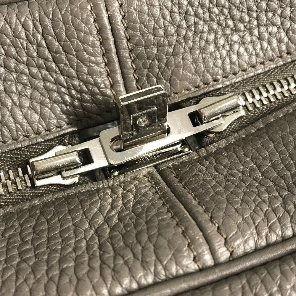 HERMES ビジネスバッグ ハンドバッグ ヴィクトリア 2 12H カバン 書類バッグ トートバッグ トリヨンクレマンス ユニセックス エタン グレー