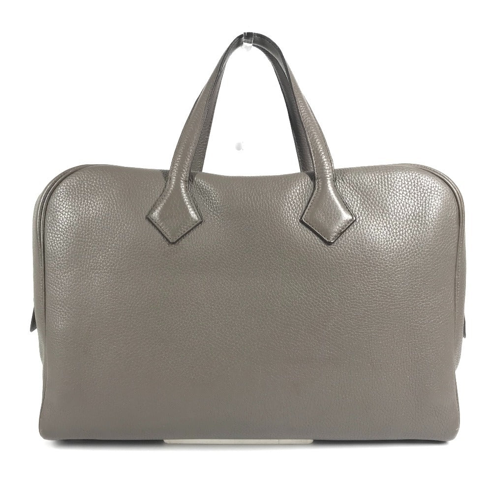 HERMES ビジネスバッグ ハンドバッグ ヴィクトリア 2 12H カバン 書類バッグ トートバッグ トリヨンクレマンス ユニセックス エタン グレー