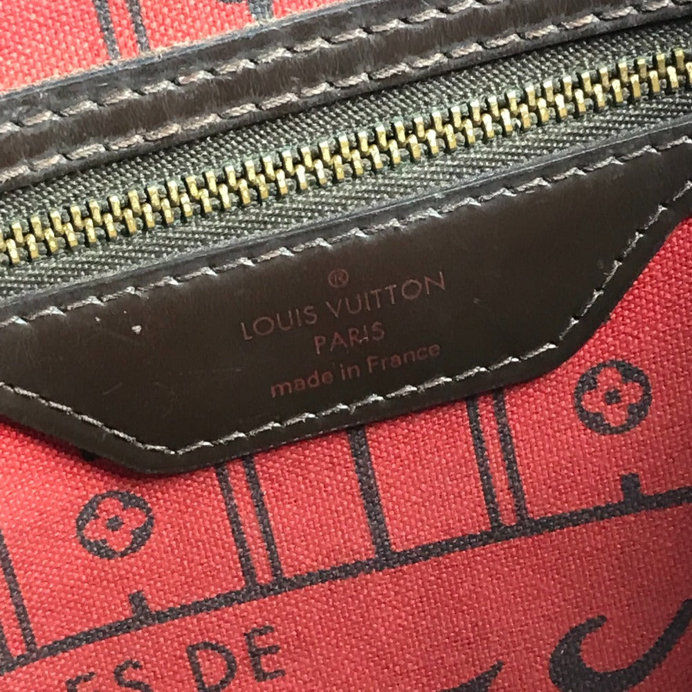 LOUIS VUITTON N51105 Damier Neverfull MM Bag, Shoulder Bag, Tote Bag, Damier Canvas, Unisex, Ebene Brown