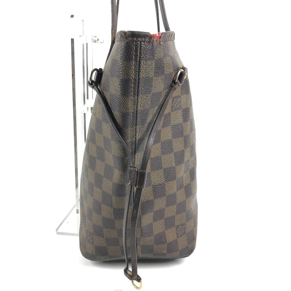 LOUIS VUITTON N51105 Damier Neverfull MM Bag, Shoulder Bag, Tote Bag, Damier Canvas, Unisex, Ebene Brown