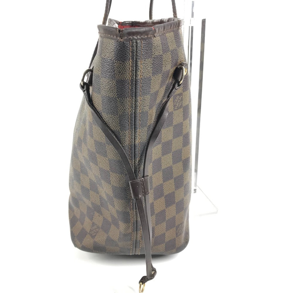 LOUIS VUITTON N51105 Damier Neverfull MM Bag, Shoulder Bag, Tote Bag, Damier Canvas, Unisex, Ebene Brown