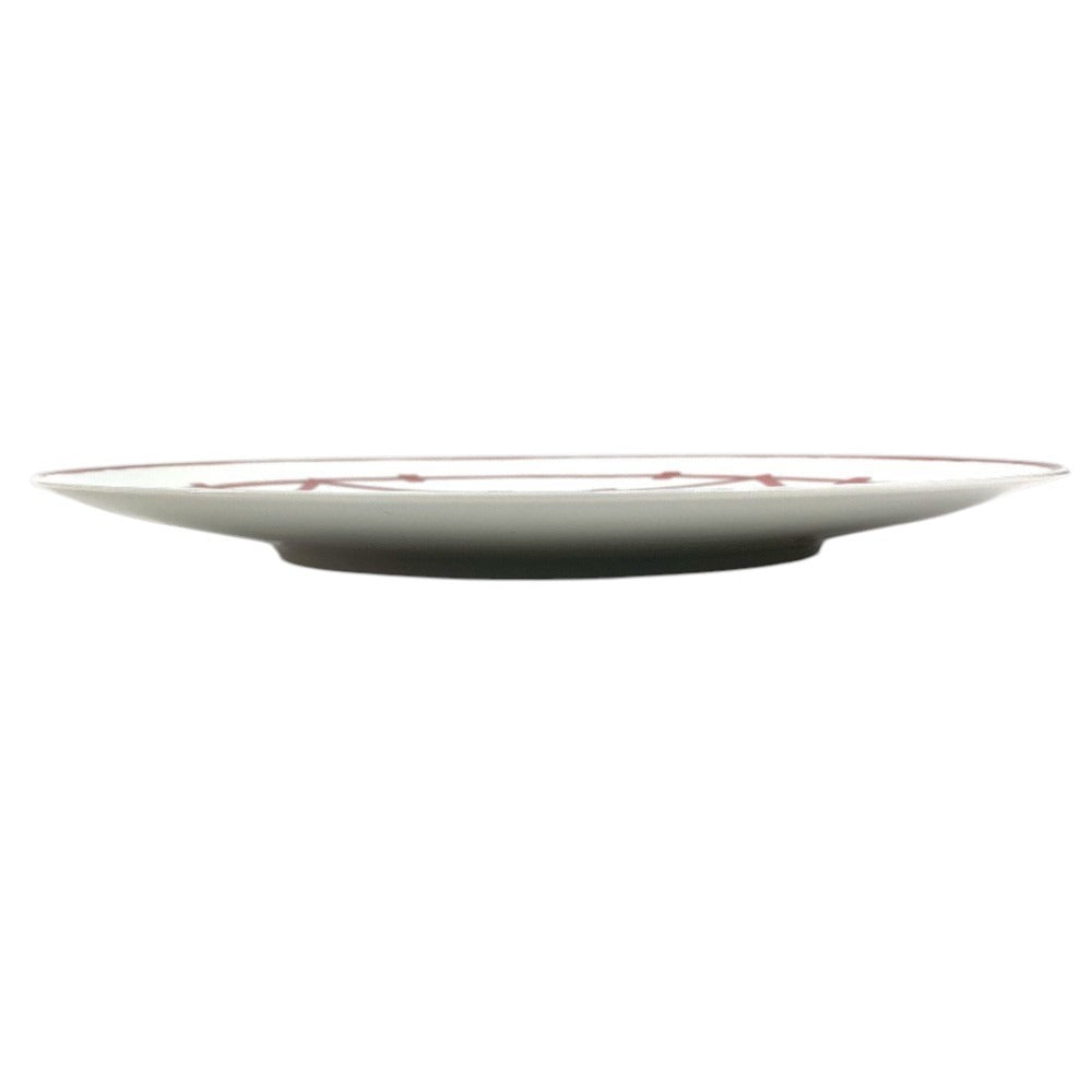 HERMES Guadalquivir 26cm Plate, Dish, Ceramic, Women's, Red