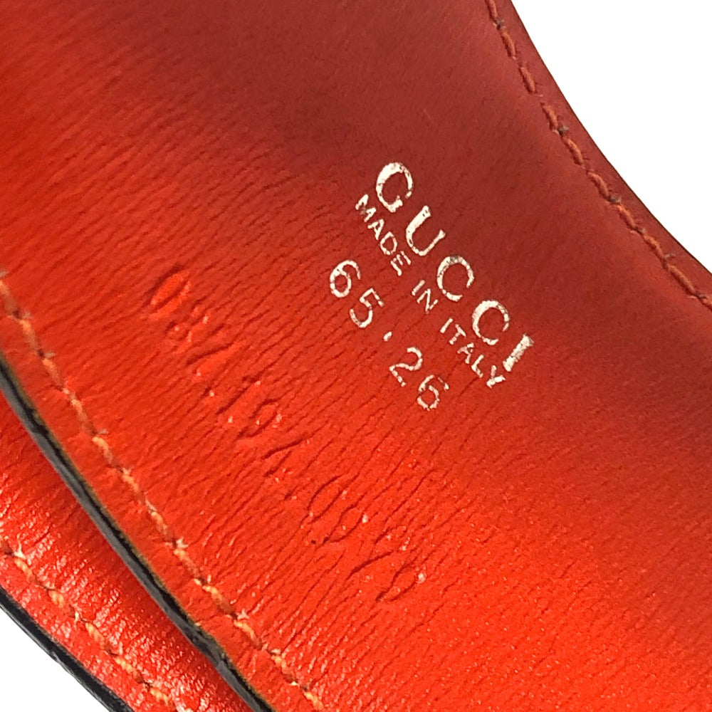 GUCCI 032 194 0979 GG Logo Fashion Accessory Belt Waist Belt Belt Leather Ladies Orange
