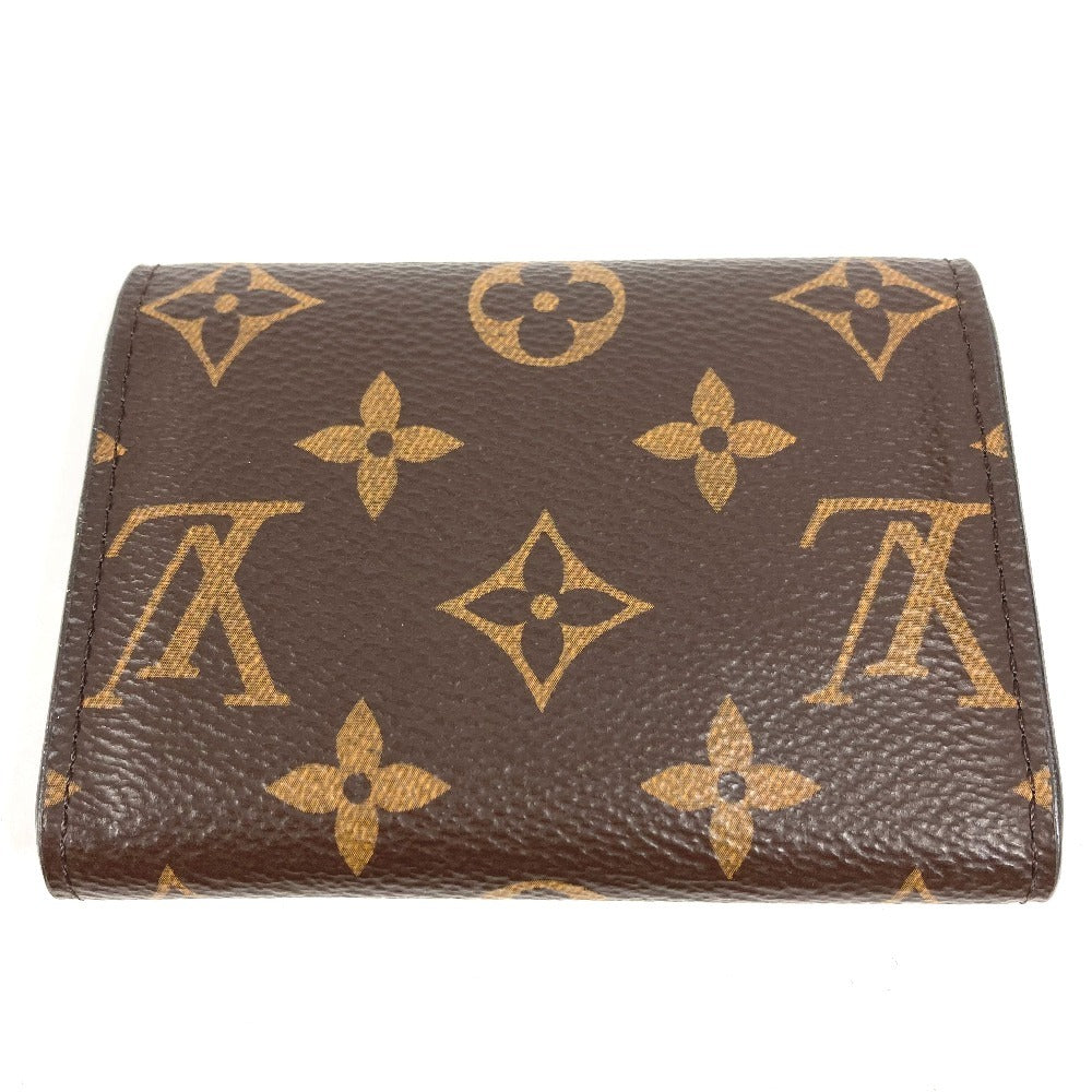 LOUIS VUITTON M41939 モノグラム ポルトモネロザリ コンパクトウォレット フラップ 2つ折り財布 モノグラムキャンバス ユニセックス フューシャ ブラウン