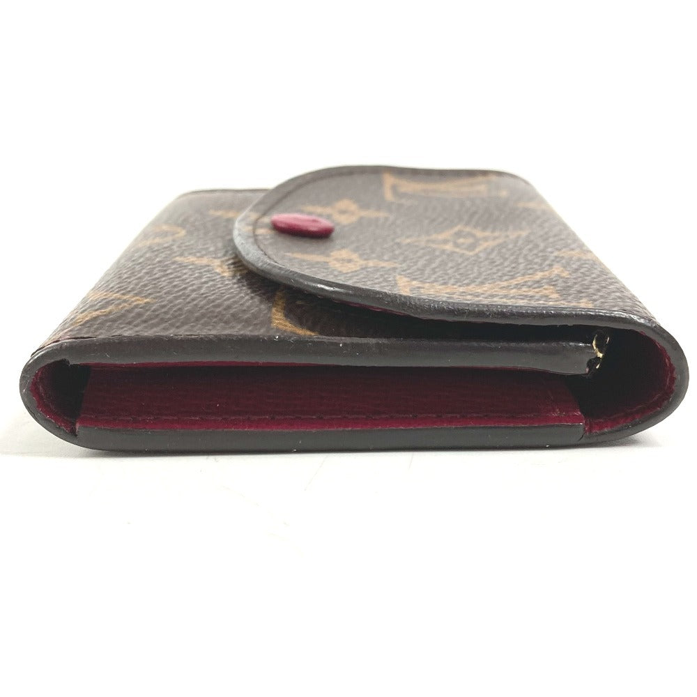 LOUIS VUITTON M41939 モノグラム ポルトモネロザリ コンパクトウォレット フラップ 2つ折り財布 モノグラムキャンバス ユニセックス フューシャ ブラウン