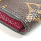 LOUIS VUITTON M41939 モノグラム ポルトモネロザリ コンパクトウォレット フラップ 2つ折り財布 モノグラムキャンバス ユニセックス フューシャ ブラウン