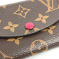 LOUIS VUITTON M41939 モノグラム ポルトモネロザリ コンパクトウォレット フラップ 2つ折り財布 モノグラムキャンバス ユニセックス フューシャ ブラウン