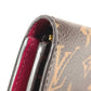 LOUIS VUITTON M41939 モノグラム ポルトモネロザリ コンパクトウォレット フラップ 2つ折り財布 モノグラムキャンバス ユニセックス フューシャ ブラウン