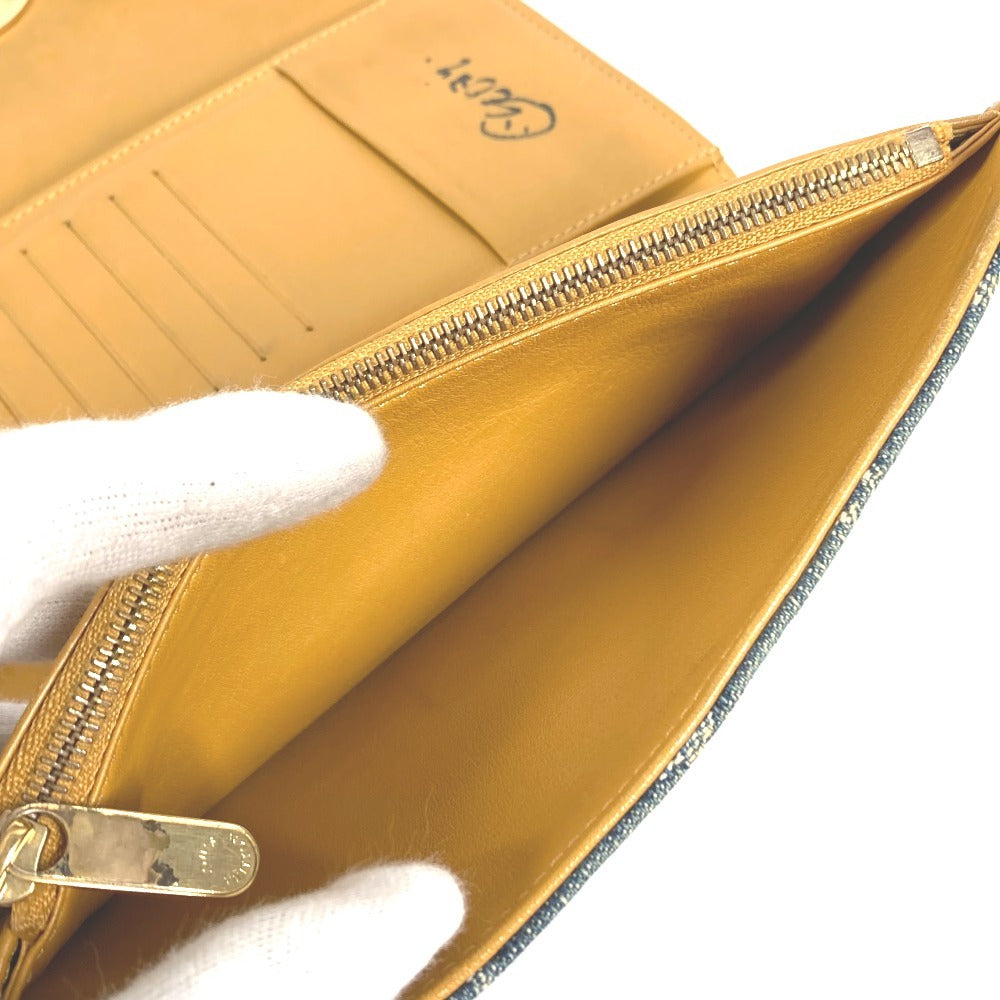 LOUIS VUITTON M95511 モノグラムデニム ポルト フォイユ アメリア ロングウォレット 3つ折り 長財布 モノグラムデニムキャンバス ブルー