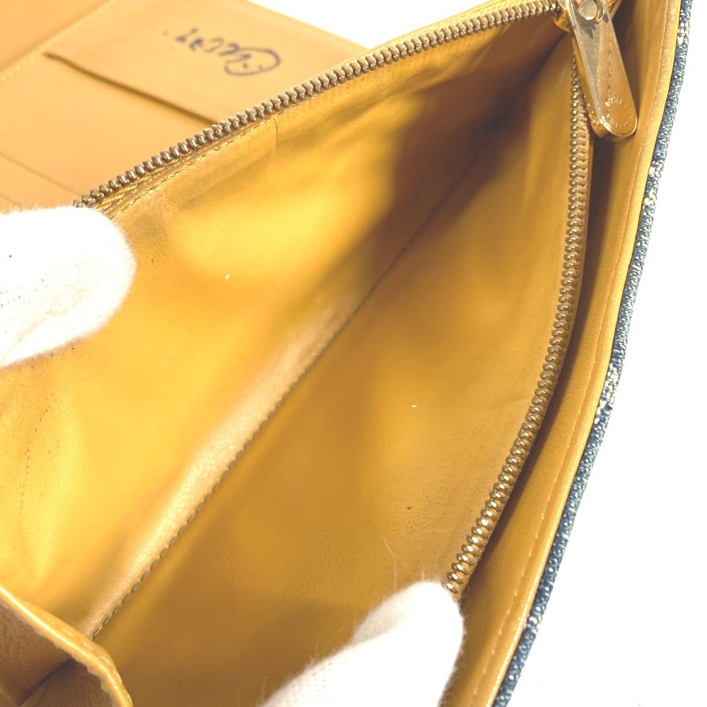 LOUIS VUITTON M95511 モノグラムデニム ポルト フォイユ アメリア ロングウォレット 3つ折り 長財布 モノグラムデニムキャンバス ブルー