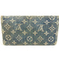 LOUIS VUITTON M95511 モノグラムデニム ポルト フォイユ アメリア ロングウォレット 3つ折り 長財布 モノグラムデニムキャンバス ブルー