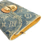 LOUIS VUITTON M95511 モノグラムデニム ポルト フォイユ アメリア ロングウォレット 3つ折り 長財布 モノグラムデニムキャンバス ブルー