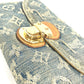 LOUIS VUITTON M95511 モノグラムデニム ポルト フォイユ アメリア ロングウォレット 3つ折り 長財布 モノグラムデニムキャンバス ブルー