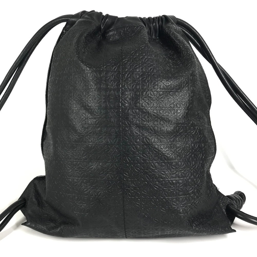 LOEWE Anagram Dragonfly Nest Print Backpack, Leather, Unisex, Black