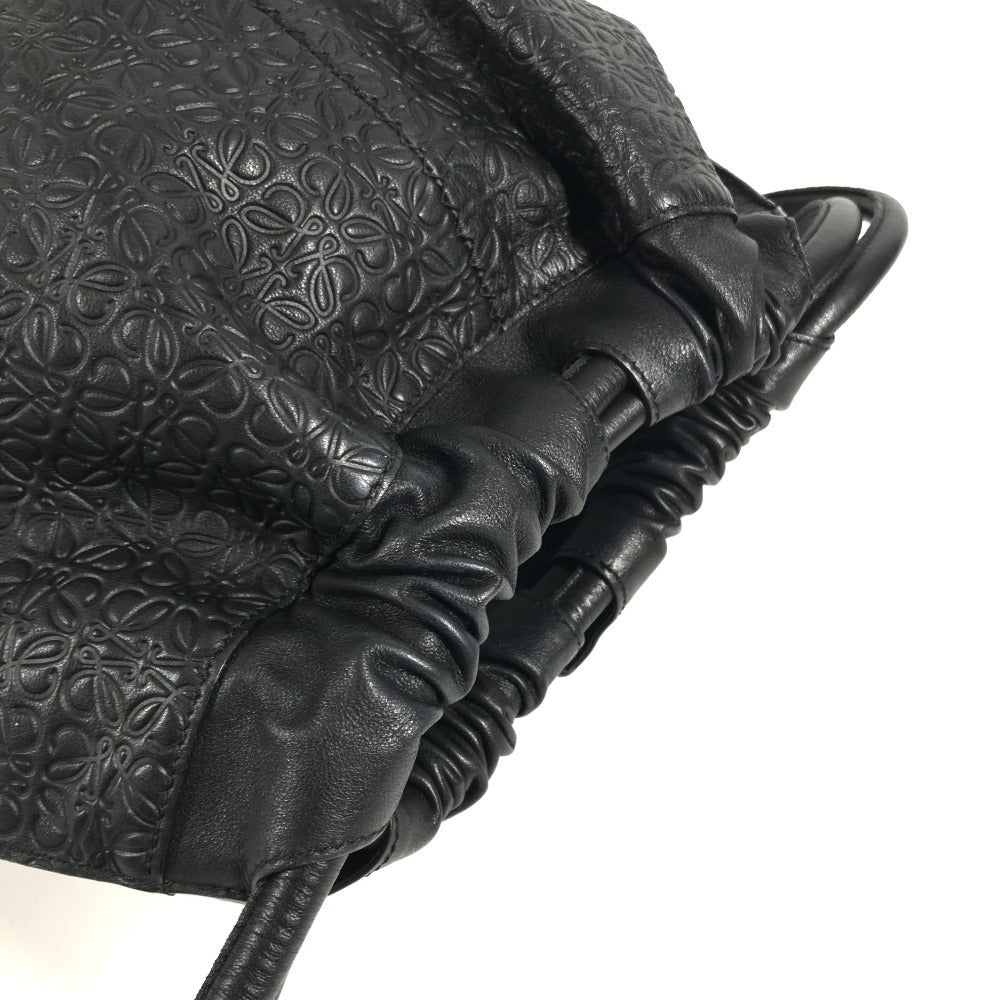 LOEWE Anagram Dragonfly Nest Print Backpack, Leather, Unisex, Black