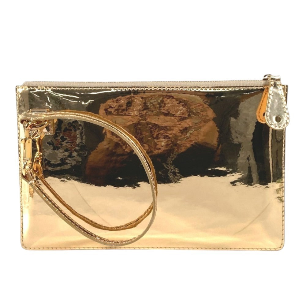 LOUIS VUITTON M95278 Monogram Miroir Pochette Plat Pouch Shoulder Bag Clutch Bag 2-Way Bag Handbag Leather Unisex Gold