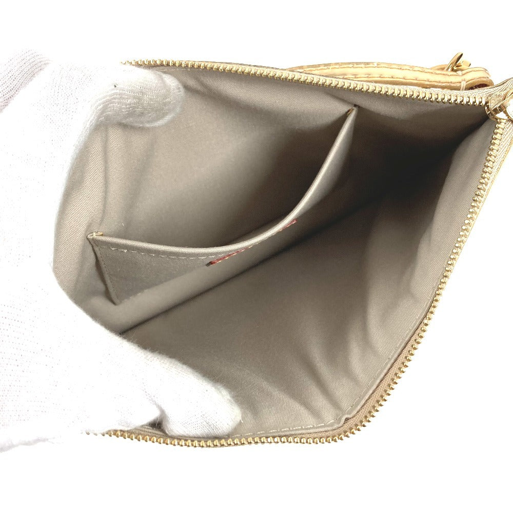 LOUIS VUITTON M95278 Monogram Miroir Pochette Plat Pouch Shoulder Bag Clutch Bag 2-Way Bag Handbag Leather Unisex Gold