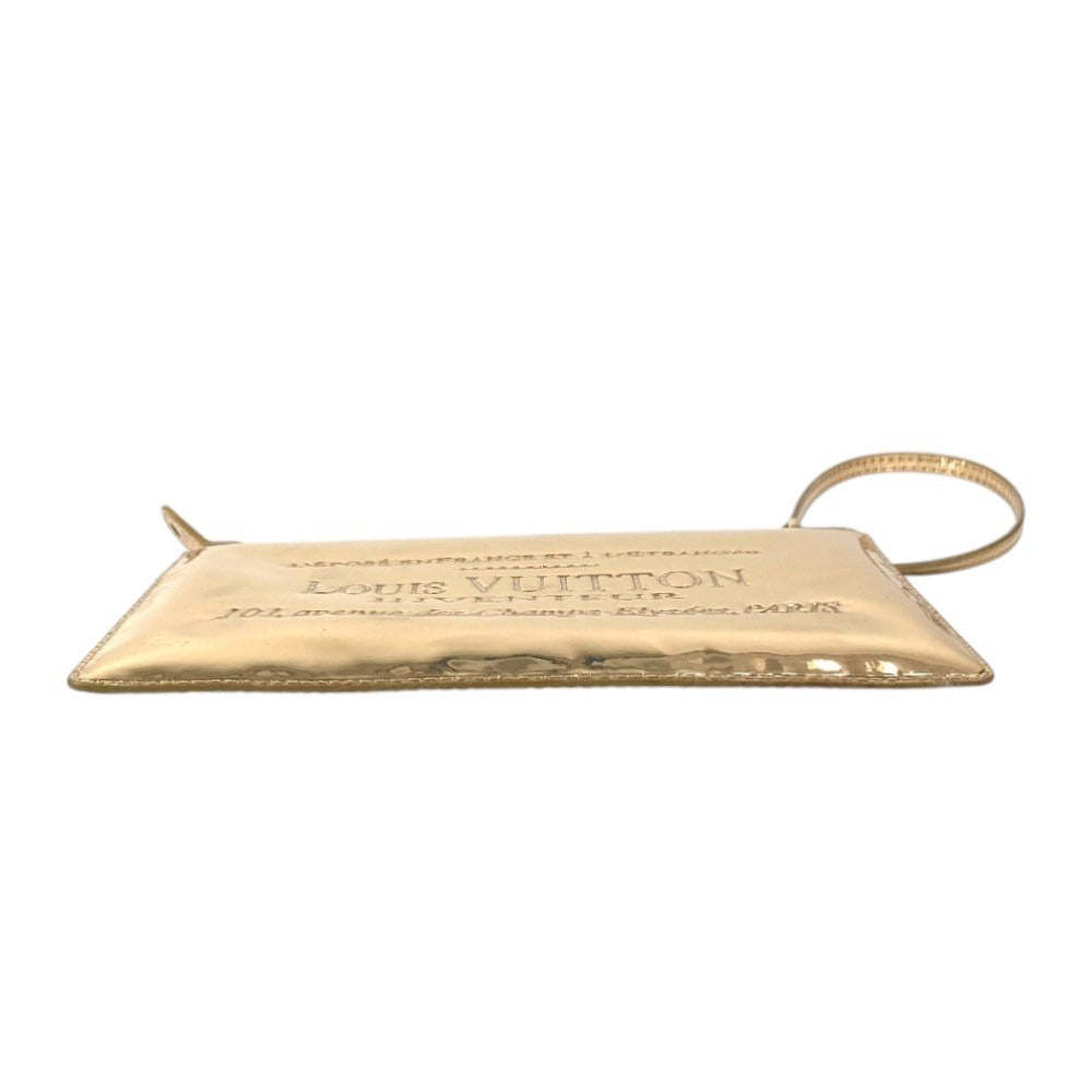 LOUIS VUITTON M95278 Monogram Miroir Pochette Plat Pouch Shoulder Bag Clutch Bag 2-Way Bag Handbag Leather Unisex Gold