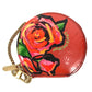LOUIS VUITTON M93691 Monogram Vernis Rose Porte Monnaie Chapeau Wallet Coin Purse Round Zipper Coin Case Monogram Vernis Unisex Orange Sunset Orange