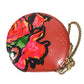 LOUIS VUITTON M93691 Monogram Vernis Rose Porte Monnaie Chapeau Wallet Coin Purse Round Zipper Coin Case Monogram Vernis Unisex Orange Sunset Orange