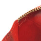 LOUIS VUITTON M93691 Monogram Vernis Rose Porte Monnaie Chapeau Wallet Coin Purse Round Zipper Coin Case Monogram Vernis Unisex Orange Sunset Orange