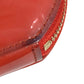 LOUIS VUITTON M93691 Monogram Vernis Rose Porte Monnaie Chapeau Wallet Coin Purse Round Zipper Coin Case Monogram Vernis Unisex Orange Sunset Orange