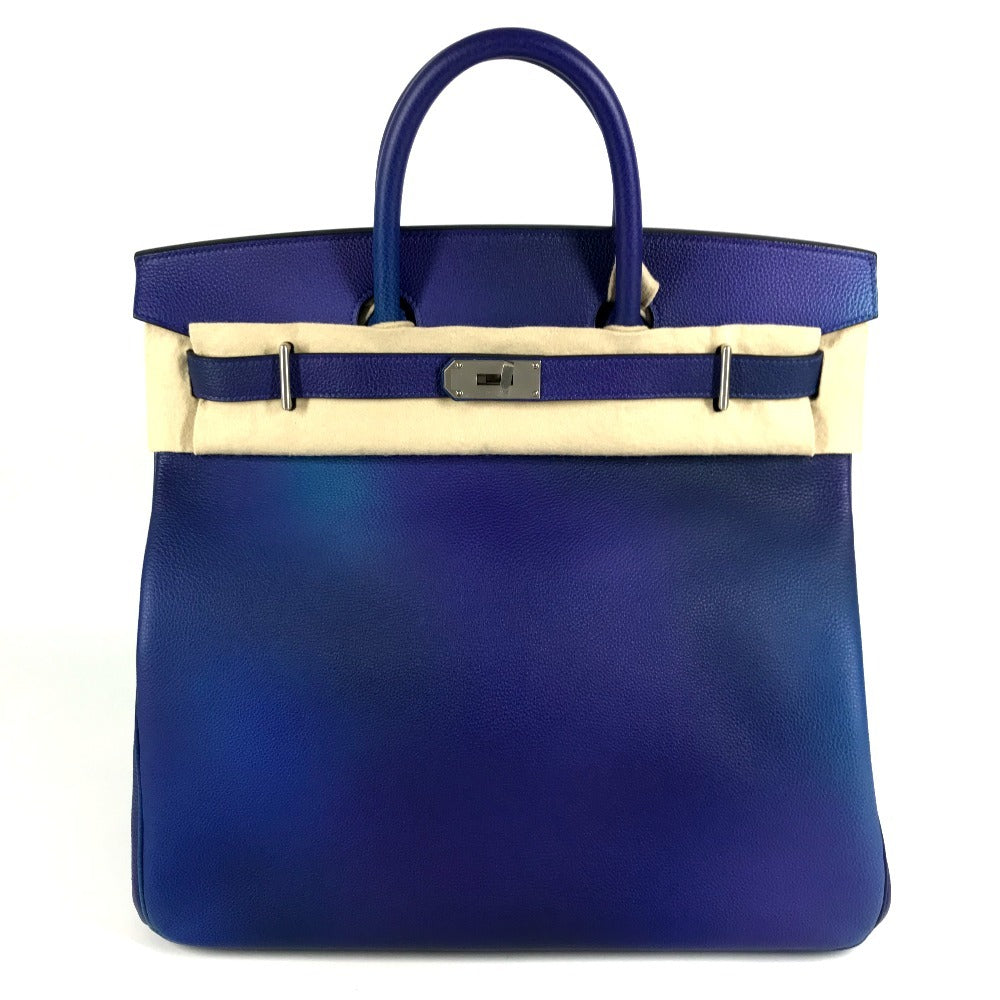 HERMES Gradation Haut à Courroies 40 Haut à Courroies 40 Cosmos Bag Tote Bag Handbag Togo Unisex Bleu Nuit/Violet Blue