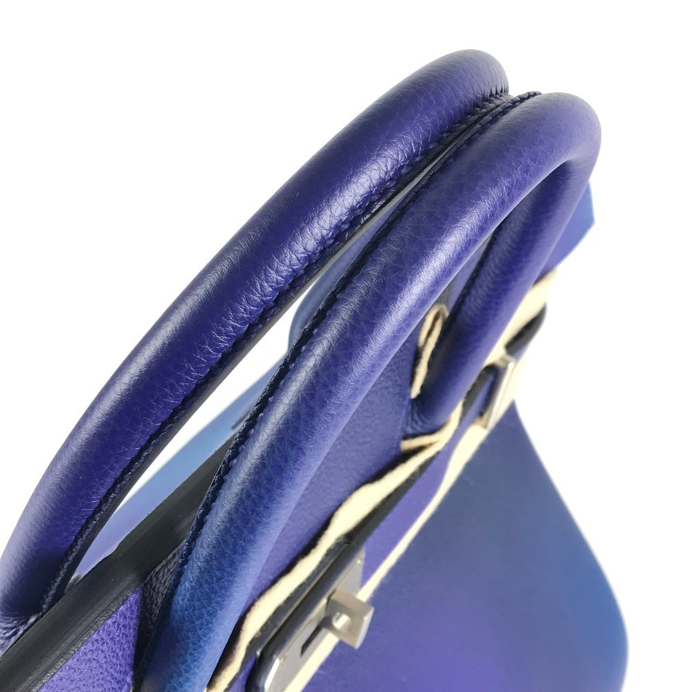 HERMES Gradation Haut à Courroies 40 Haut à Courroies 40 Cosmos Bag Tote Bag Handbag Togo Unisex Bleu Nuit/Violet Blue
