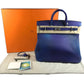 HERMES Gradation Haut à Courroies 40 Haut à Courroies 40 Cosmos Bag Tote Bag Handbag Togo Unisex Bleu Nuit/Violet Blue