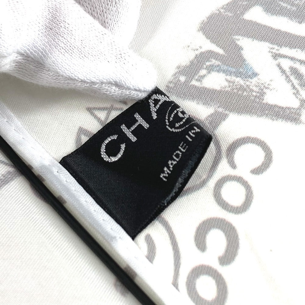 CHANEL CC ココマーク 総柄 折り畳み傘 アンブレラ 傘 ポリエステル ユニセックス ホワイト