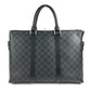 LOUIS VUITTON N40024 Damier Graphite Anton Briefcase Bag Tote Bag Document Bag Handbag Business Bag Damier Graphite Canvas Unisex Black