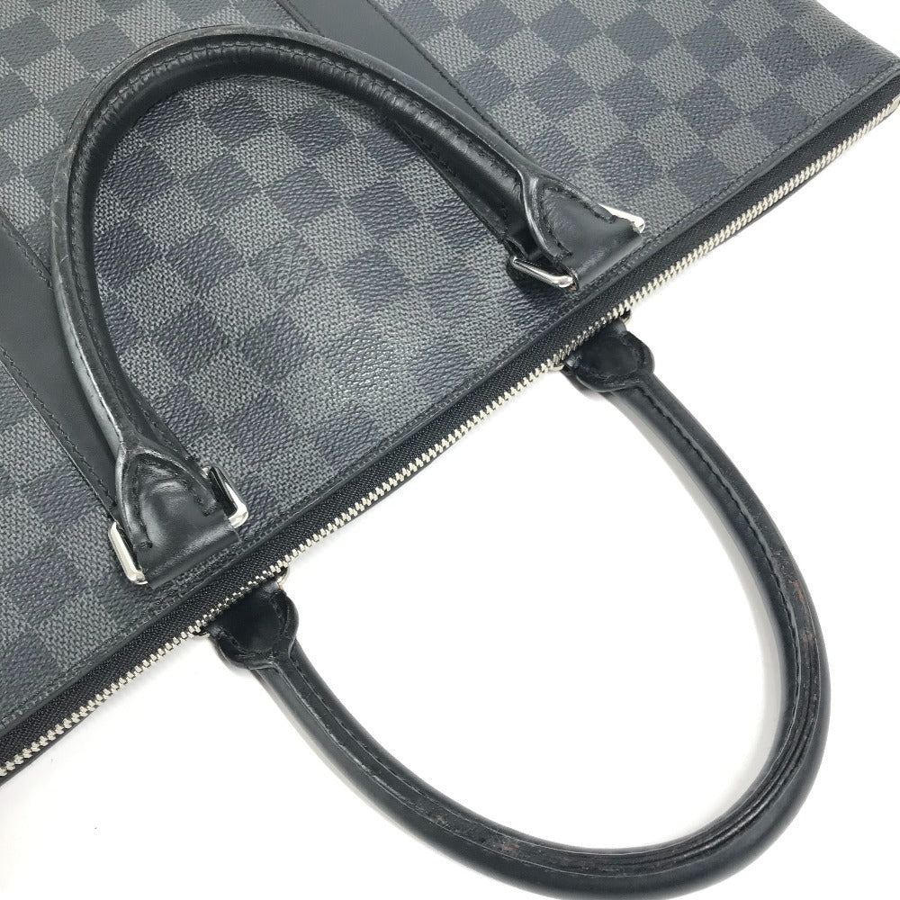 LOUIS VUITTON N40024 Damier Graphite Anton Briefcase Bag Tote Bag Document Bag Handbag Business Bag Damier Graphite Canvas Unisex Black