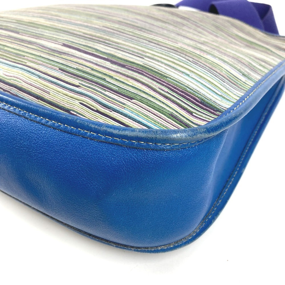 HERMES H-perforated logo Evelyne 1 bag crossbody shoulder bag leather unisex blue