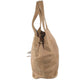 CHANEL Chocolate Bar Logo Fringe Tassel Shoulder Bag for Women, Beige