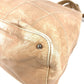 CHANEL Chocolate Bar Logo Fringe Tassel Shoulder Bag for Women, Beige