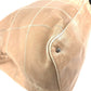 CHANEL Chocolate Bar Logo Fringe Tassel Shoulder Bag for Women, Beige