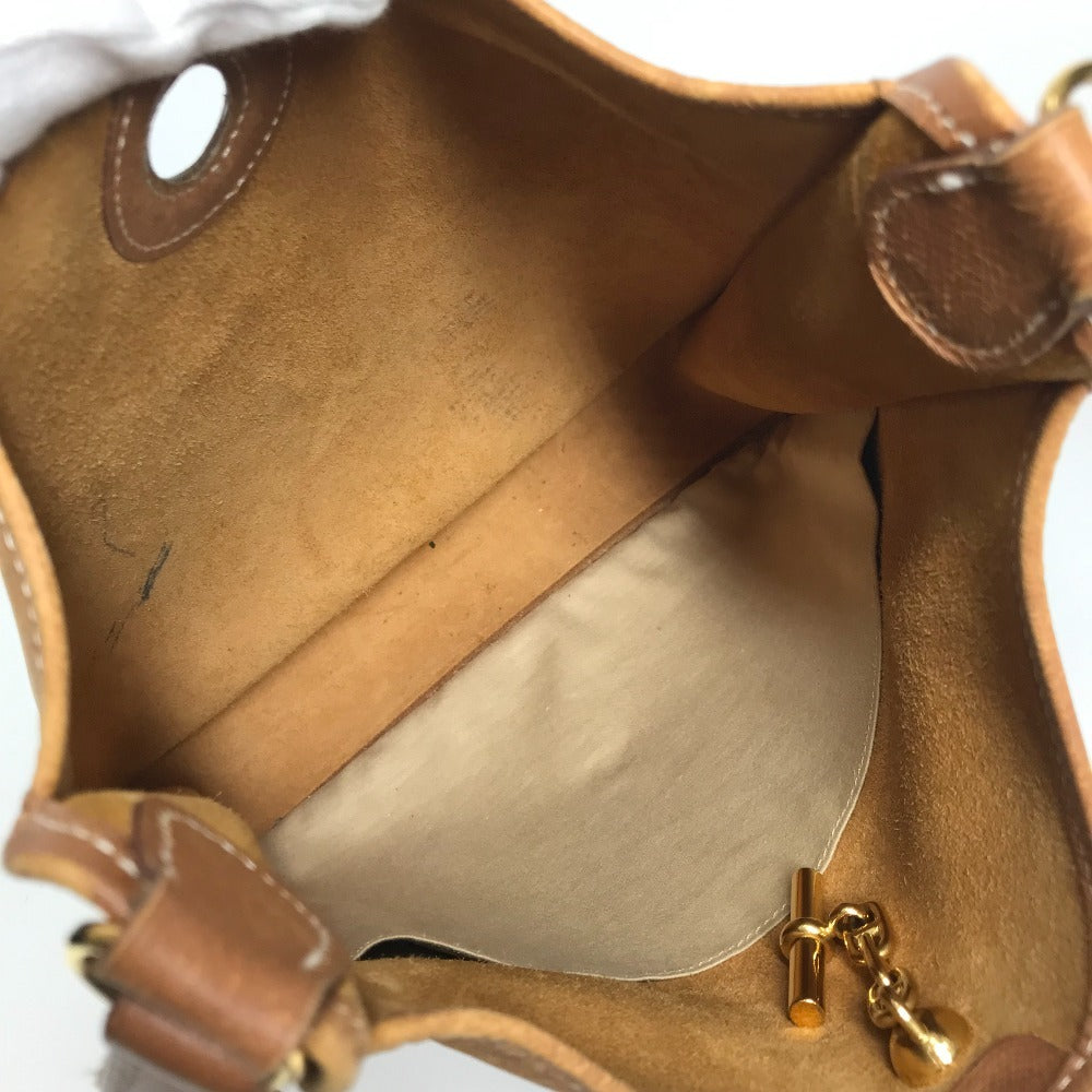 HERMES ヴィンテージ ヴェスパPM ヴェスパ PM 斜め掛け カバン ショルダーバッグ レザー ユニセックス ブラウン