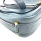 HERMES Logo Noumea Bag Shoulder Bag Handbag Drawstring Shoulder Bag Leather Unisex Navy