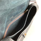 HERMES Logo Noumea Bag Shoulder Bag Handbag Drawstring Shoulder Bag Leather Unisex Navy