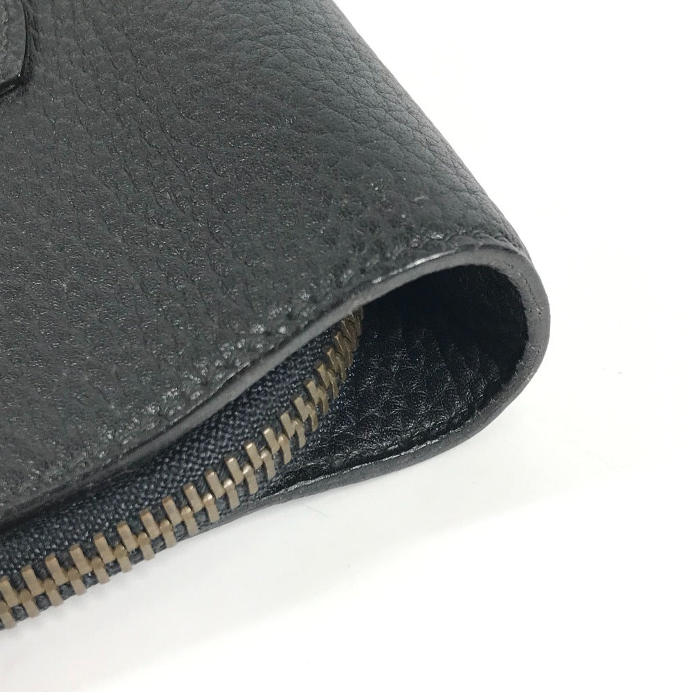 HERMES Vintage Serviette Bag Tote Bag Document Bag Handbag Business Bag Leather Unisex Black