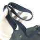 HERMES Vintage Rodeo de Logo Bag Crossbody Shoulder Bag Leather Unisex Navy