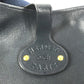 HERMES Vintage Rodeo de Logo Bag Crossbody Shoulder Bag Leather Unisex Navy