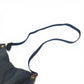 HERMES Vintage Rodeo de Logo Bag Crossbody Shoulder Bag Leather Unisex Navy