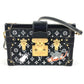 LOUIS VUITTON M44437 モノグラム キャットグラム 猫 プティットマル カバン 斜め掛け ボックスバッグ 2WAY クラッチバッグ ショルダーバッグ レザー ユニセックス ブラック