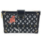 LOUIS VUITTON M44437 モノグラム キャットグラム 猫 プティットマル カバン 斜め掛け ボックスバッグ 2WAY クラッチバッグ ショルダーバッグ レザー ユニセックス ブラック