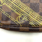 LOUIS VUITTON N41433 Damier Mini Pochette Accessoires Bag Accessory Pouch Chain Bag Handbag Damier Canvas Unisex Ebene Brown