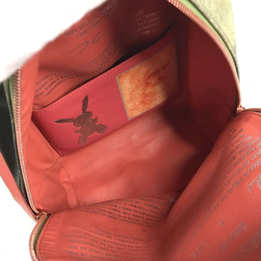 LOUIS VUITTON M43375 Masters Collection Mona Lisa Palm Springs Backpack Leather Unisex Khaki