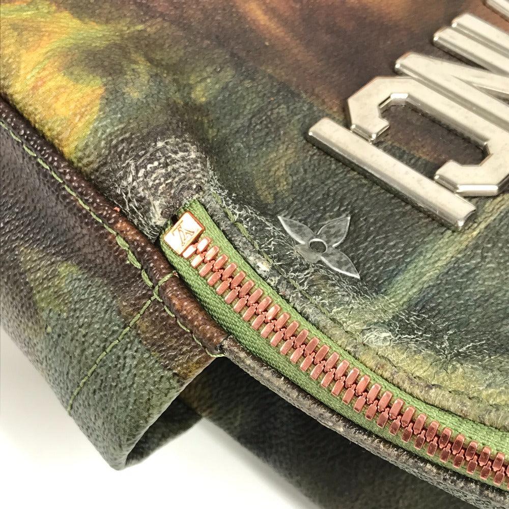 LOUIS VUITTON M43375 Masters Collection Mona Lisa Palm Springs Backpack Leather Unisex Khaki