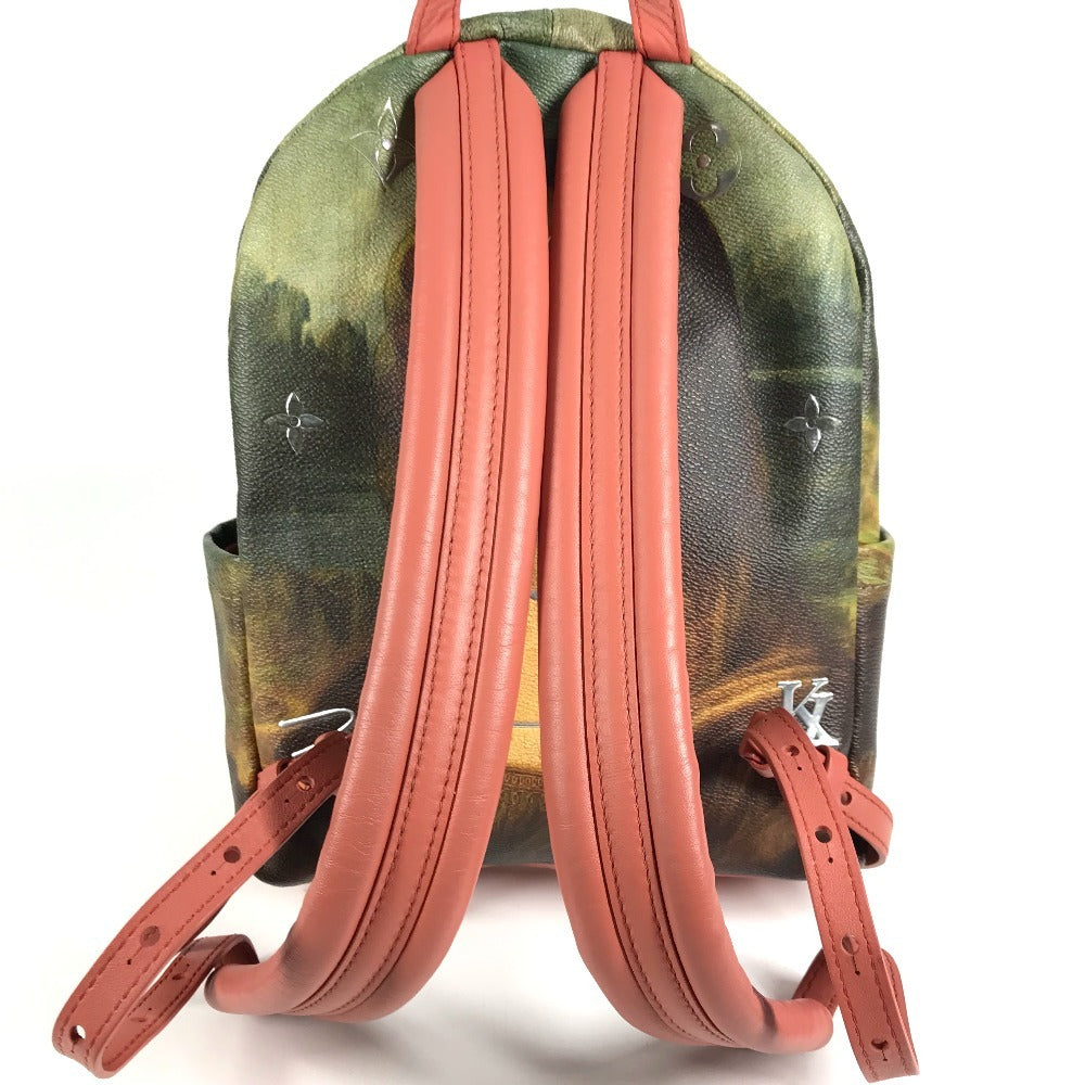 LOUIS VUITTON M43375 Masters Collection Mona Lisa Palm Springs Backpack Leather Unisex Khaki