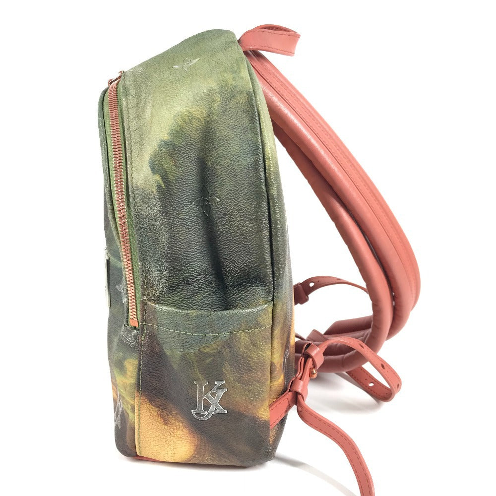LOUIS VUITTON M43375 Masters Collection Mona Lisa Palm Springs Backpack Leather Unisex Khaki